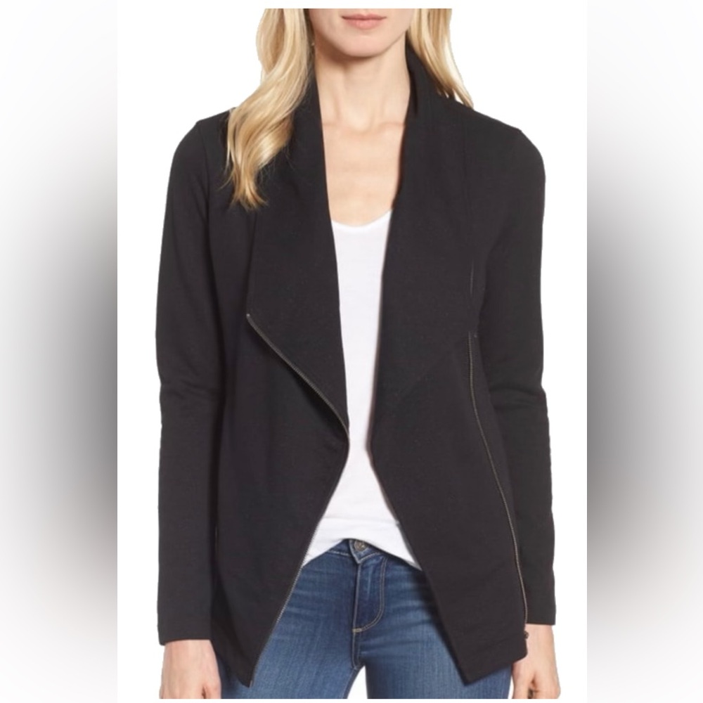 Stella Knit Jacket moto jacket M medium cotton blend motorcycle Nordstrom trendy